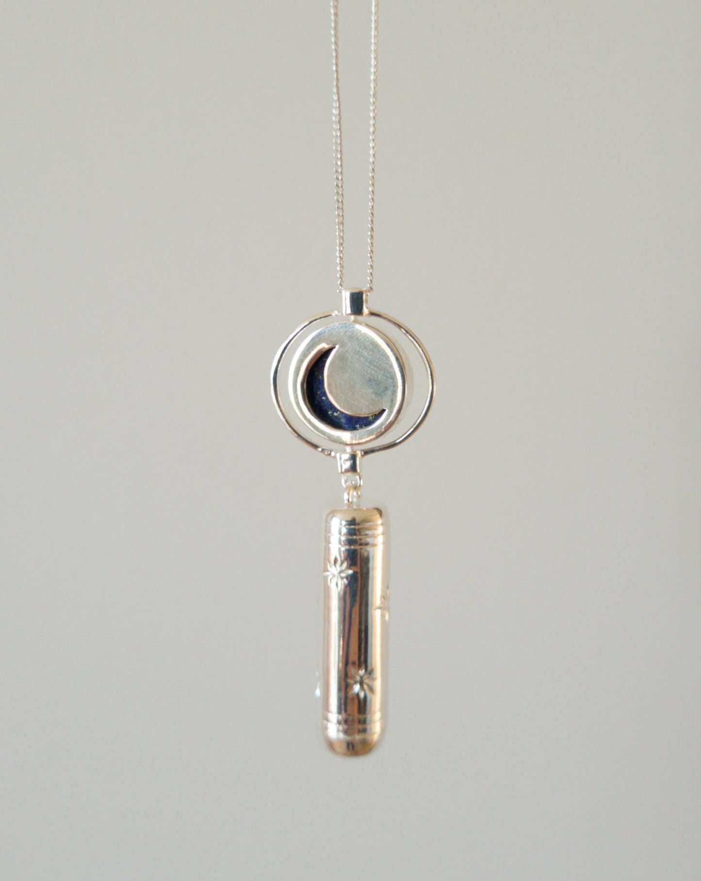 Moon & Stars Moon-Dial Pendant