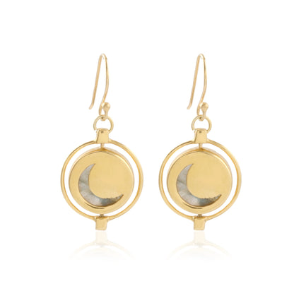 Moon Dial Earrings