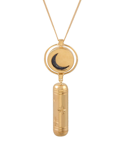 Moon & Stars Moon-Dial Pendant