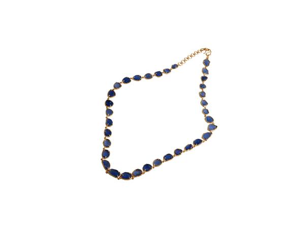 Tanzanite Moon Drop Necklace