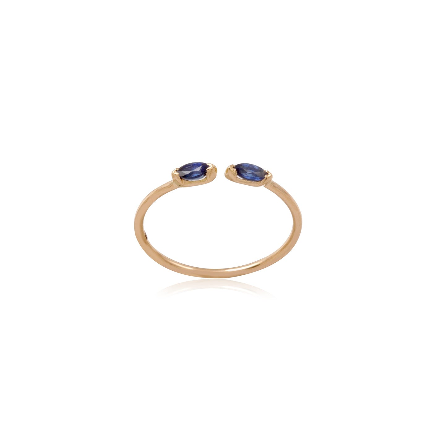 Sapphire Petal Ring